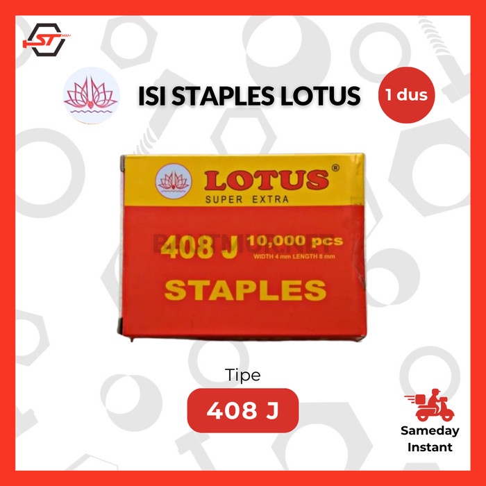 

pintar- Isi Staples Tembak 408J Refill Staples Tembak Isi Stapler Lotus