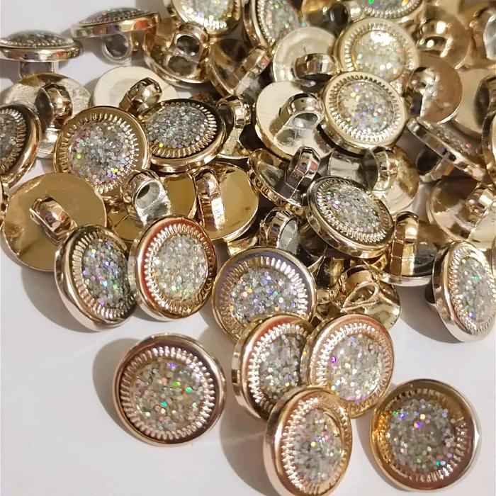 

kancing emas permata ukuran 11 mm dan 13 mm isi 100pcs Aksesoris Aksesoris