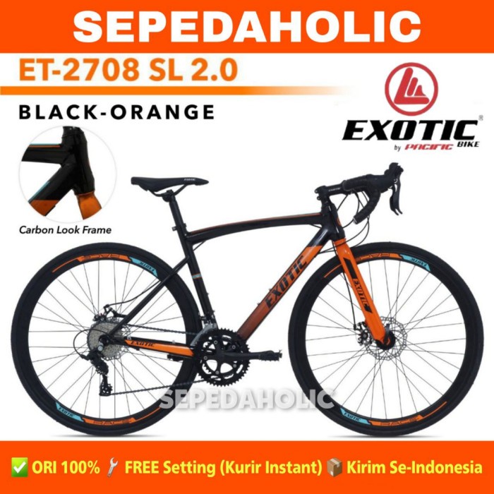 READY TERLARIS SEPEDA BALAP ROADBIKE ODESSY MT 1010S / EXOTIC 2708 FS 1.0 / SL 2.0 700C STEEL REM