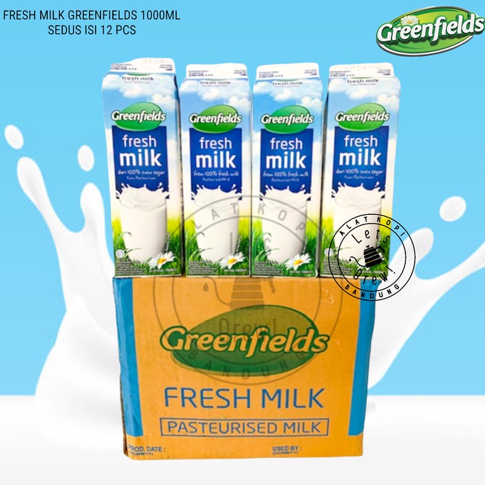 

Terlaris Fresh Milk Greenfield Plain 1000Ml (Sekarton Isi 12) Ready