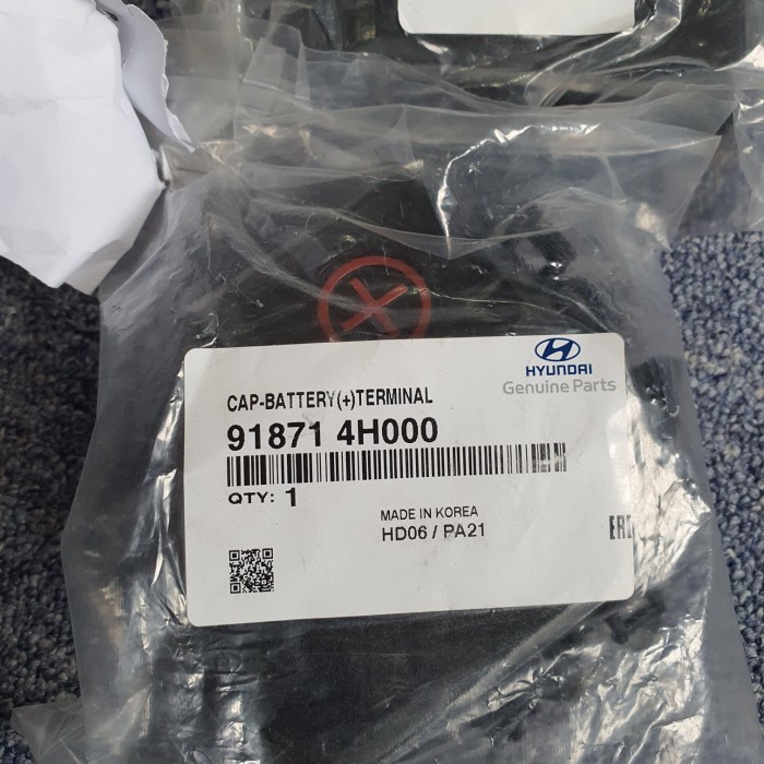 CAP BATTERY(+) COVER TERMINAL PLUS AKI HYUNDAI H1 ORIGINAL 91871-4H000
