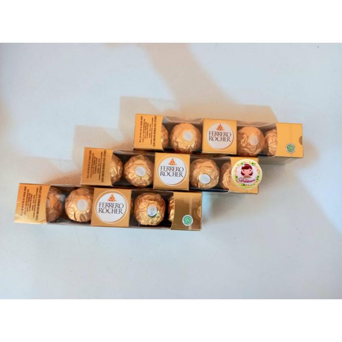 

.Coklat import Ferrero rocher T5 coklat susu dengan kacang hazel isi 5 pcs ds bgr