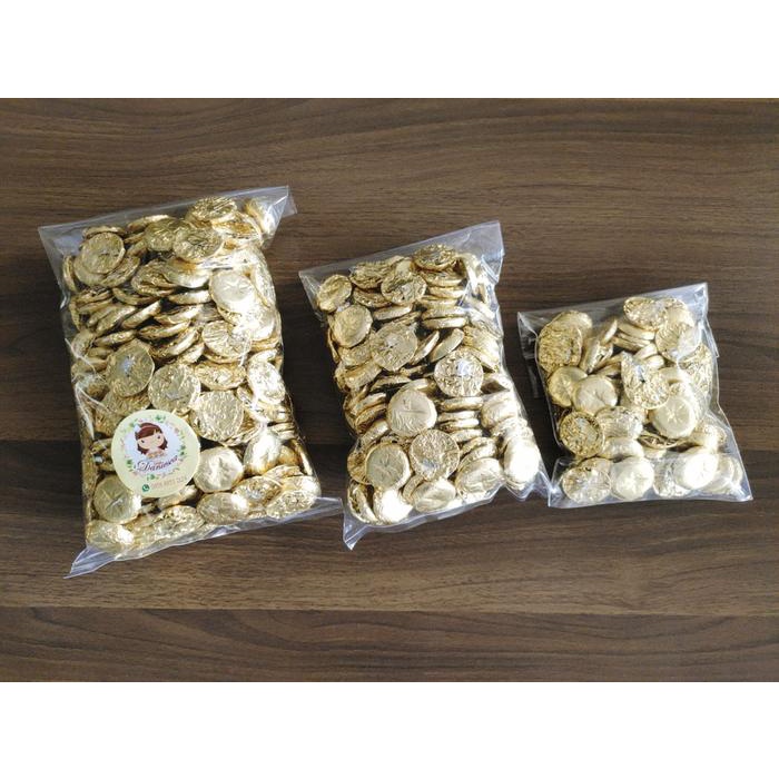 

.1kg coklat delfi koin milk chocolate golden Roundies