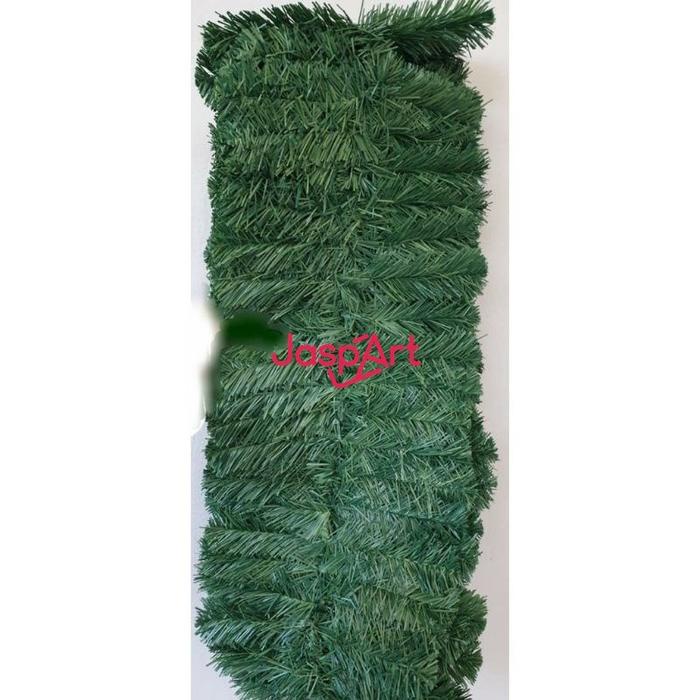 Terlaris Jaspart Garland Natal / Daun Garland Hijau / Aksesoris Pohon Natal Panjang 2,7 Meter