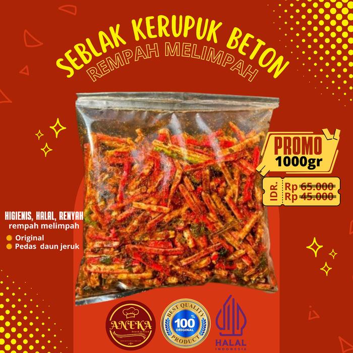 

FREE ONGKIR Seblak Kerupuk As Beton Seblak Jaat Seuhah Daun Jeruk Aneka Snack Makanan Ringan Kering