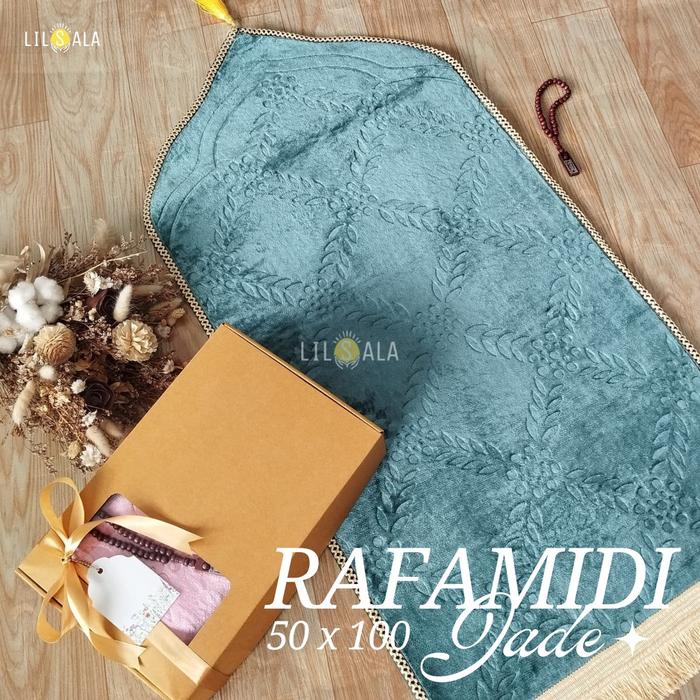 

party- Hampers Sajadah Kubah BRafaMidi Kemas Box Motif Embossed Premium Cantik Tebal Antislip
