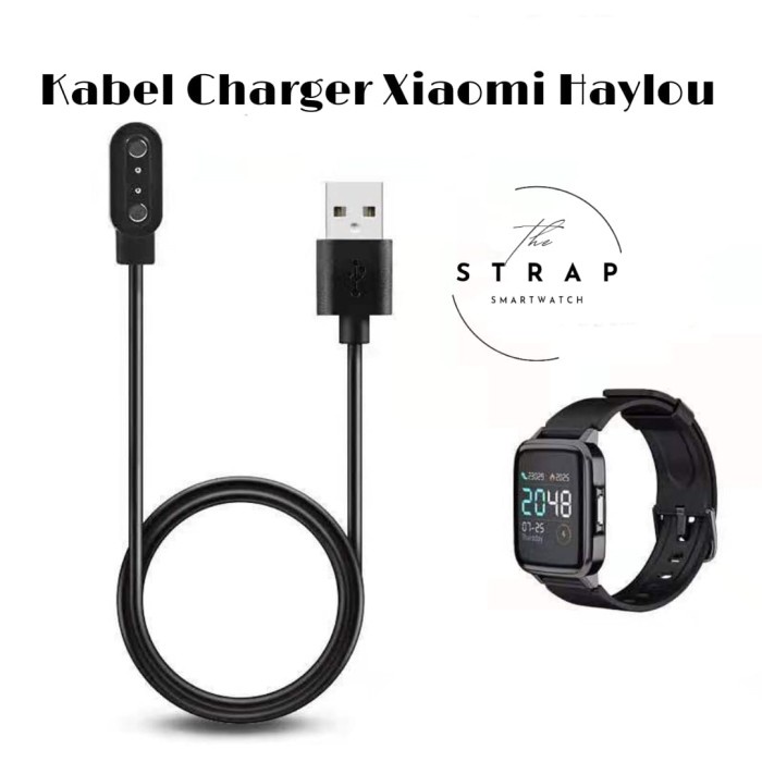 Kabel Usb Charger Xiaomi Haylou Solar LS01 LS02 LS04 LS05 Cable Smarttch Cable Charger USB Haylou *