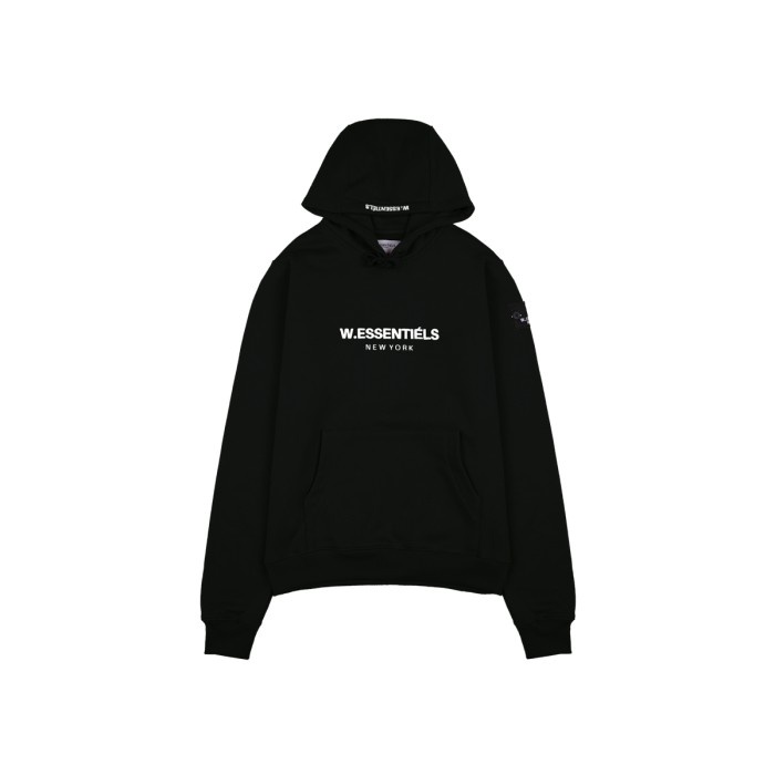 W.ESSENTIELS JAKET ECUME OVERSIZE HOODIE NOIR BLACK ESSENTIELS BEST SELLER