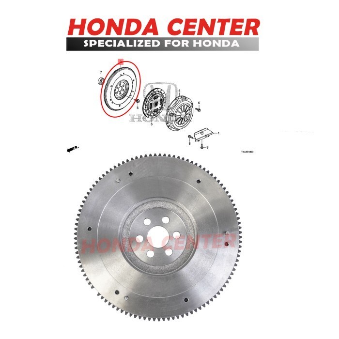 Flywheel Fly Wheel Roda Gila Honda Mobilio 2014 2015 2016 Manual