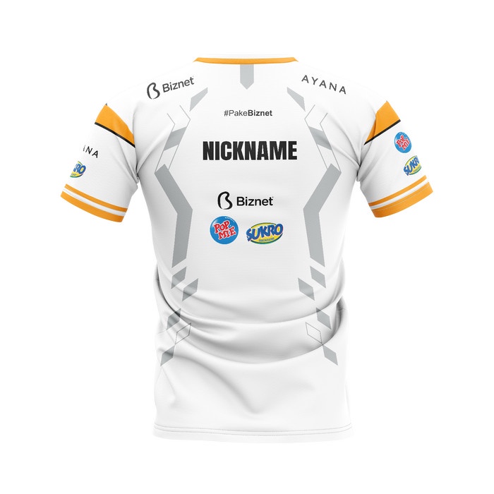 Best- JERSEY KAOS BAJU GAMING RRQ 2022 WHITE PUTIH