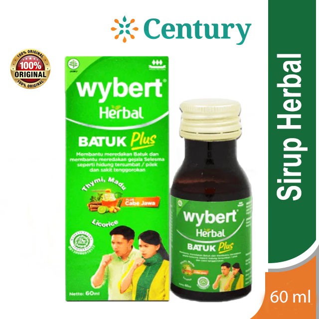 Wybert Herbal Batuk Sirup 60 ml / Obat Batuk Herbal