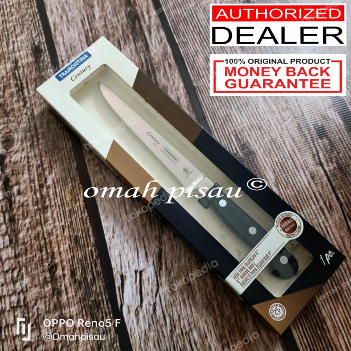 PREMIUM Pisau Seset Daging Boning knife tramontina Century 15 cm 24006.106 ori