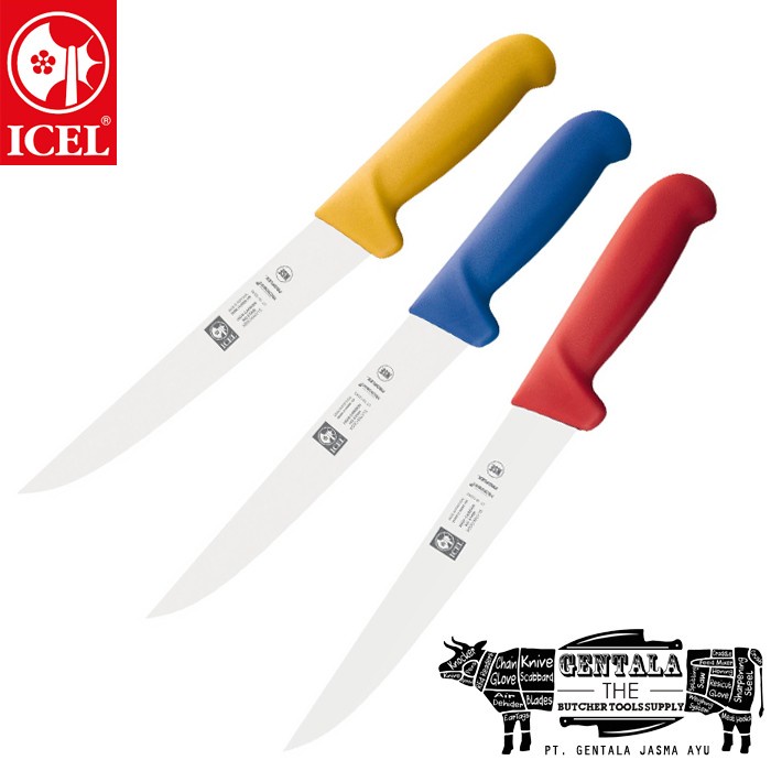 PREMIUM Pisau ICEL, Boning Knife 15cm Straight Wide Blade Pisau Pemisah Daging