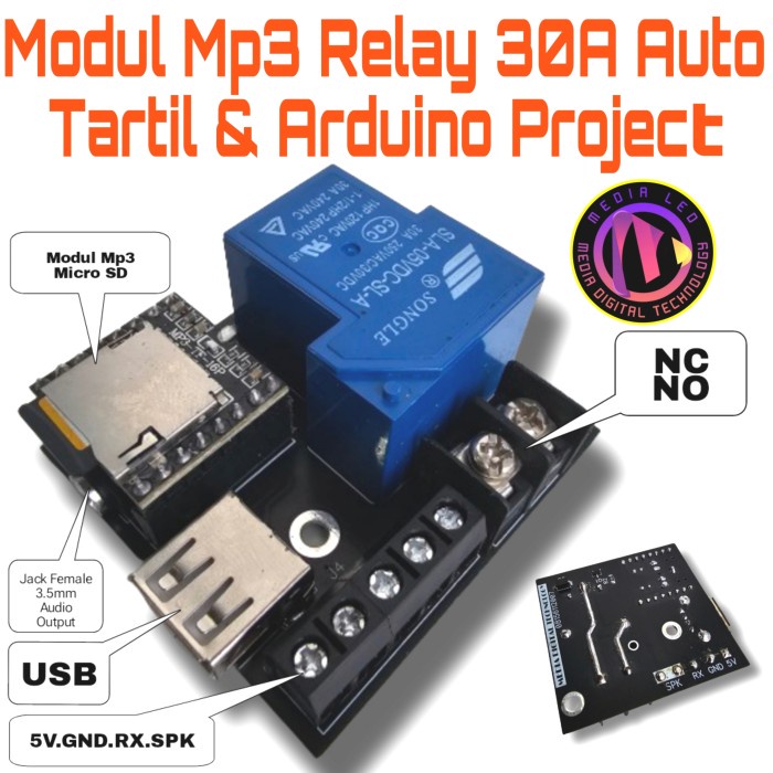 Modul Jws Controler Auto Tartil Mp3 Relay
