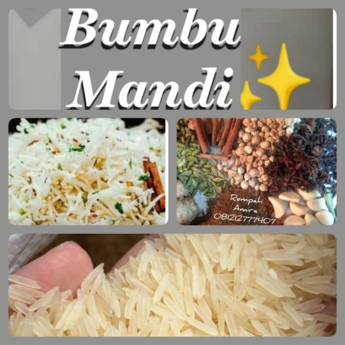 

FU951 Bumbu Nasi mandhi instan + beras basmati 200gr TERMURAH