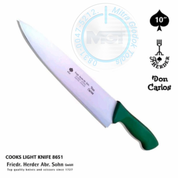 PREMIUM pisau daging pisau cap garpu 10" SS Don Carlos ORI solingen germani