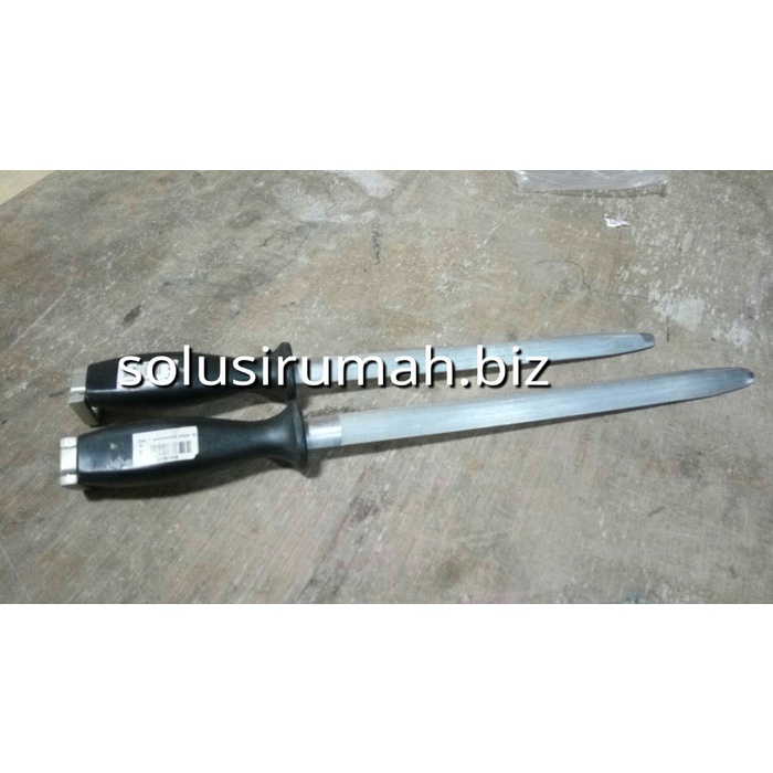 PREMIUM ASAH PISAU STIK 12 STAINLESS GG HITAM PEDANG/GOLOK PISAU DAGING KIKIR