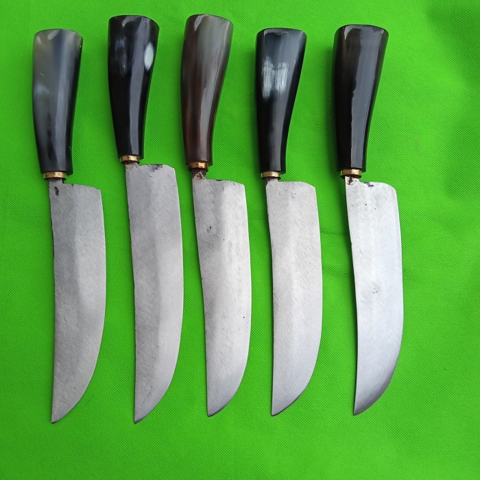 PREMIUM pisau daging gagang tanduk butilasu