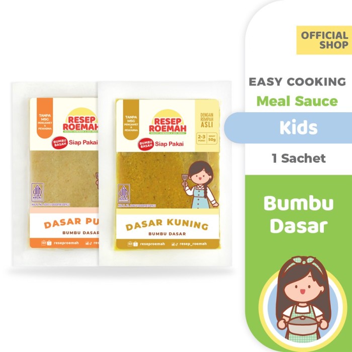 XU308 Resep Roemah Bumbu Dasar / Bumbu Instan Anak / Kids Instant Seasoning SALE