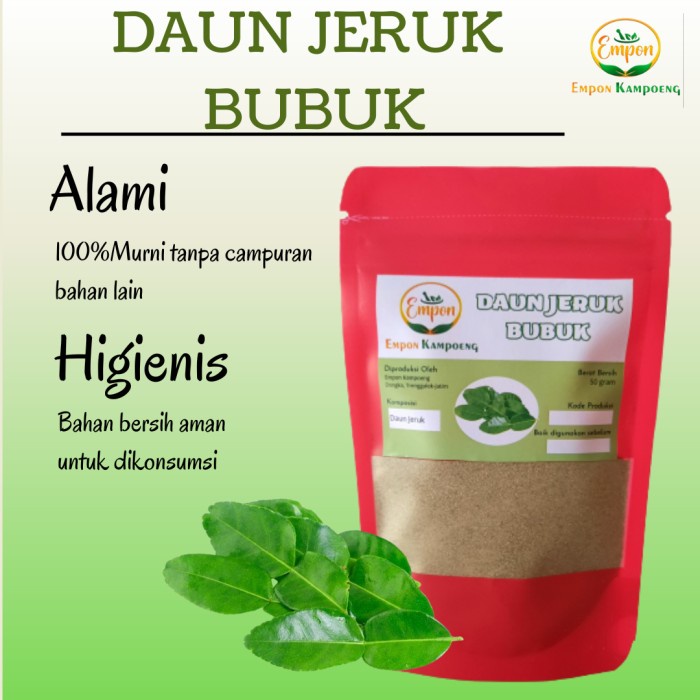 

XU302 Bumbu Dapur Masak Masakan Instan Daun Jeruk Purut Bubuk Serbuk Alami OBRAL