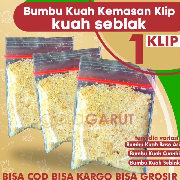 

NX820 1KLIP Bumbu TUNGGAL SEBLAK untuk kuah cuanki instan 1Klip/Porsi by GR TERMURAH