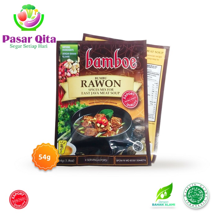 

ZC340 Bamboe Bumbu Instan Rawon - 1 Sacheet ( Pasar Qita ) TERMURAH