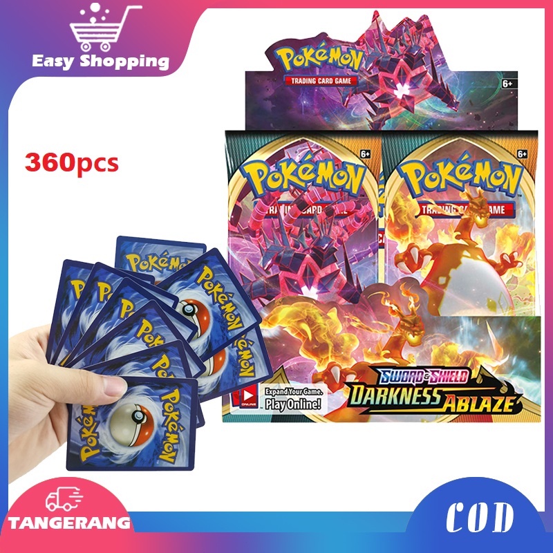 360pcs Kartu Game Pokemon Bahasa Inggris Kartu Pokemon Kartu Koleksi Pokemon Untuk Koleksi