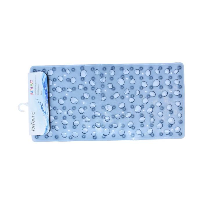 PREMIUM Informa 75X37 cm Keset Kamar Mandi Bubble - Abu-Abu Bathmat Kain Lap Kaki Toilet Bathroom