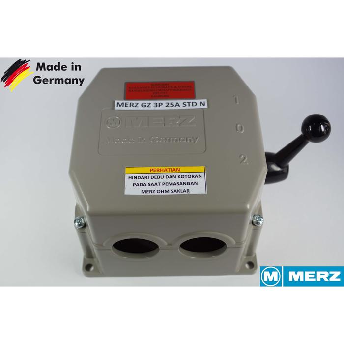 PREMIUM MERZ GZ 25A/3P BUATAN JERMAN (STD N) COS/Ohm Saklar/Handle Genset