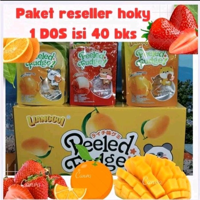

[PAKET RESELLER] 1 DUS 40 PCS LIANGGUAI PERMEN JELLY LUNAK RASA BUAH VIRAL (HALAL BPOM) Jeli