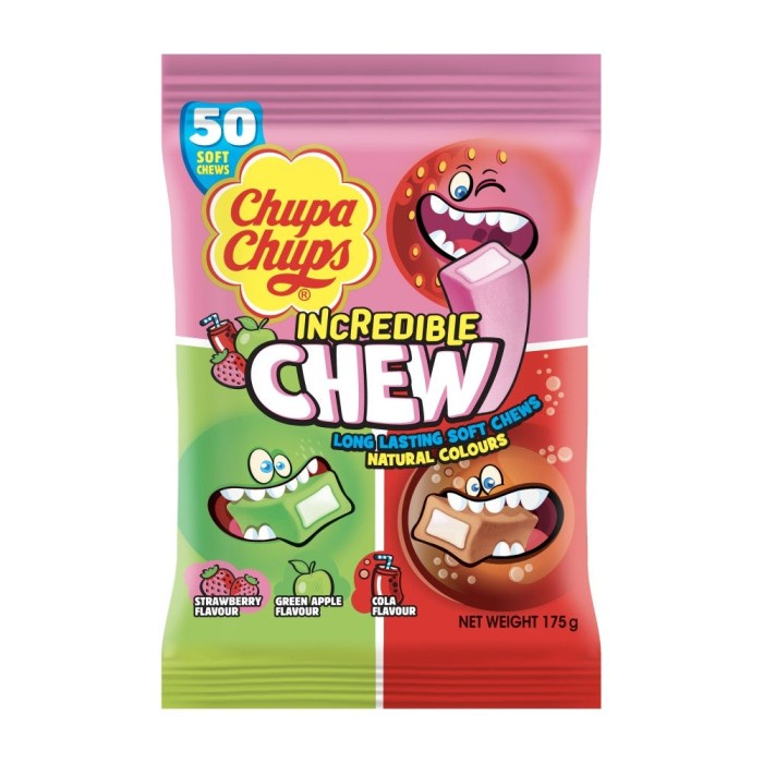 

CHUPA CHUPS Incredible Chew Isi 50 Pcs