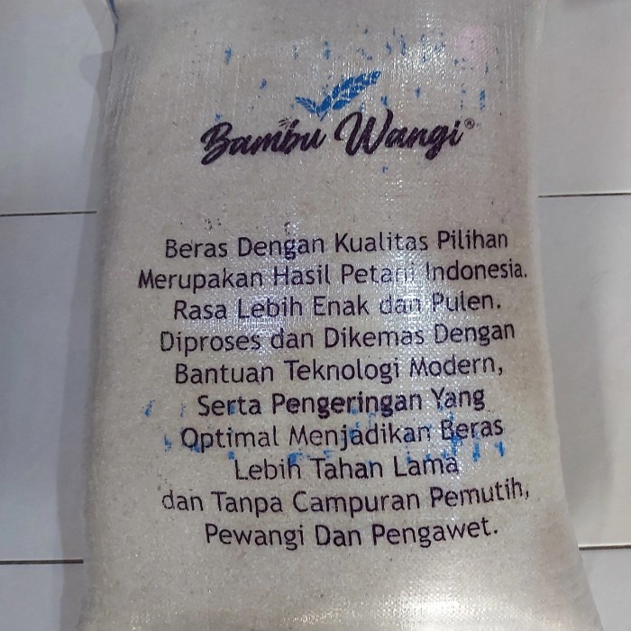 

Lezat- Beras Ramos - Merk Bambu Wangi 50 Kg (khusus instan)