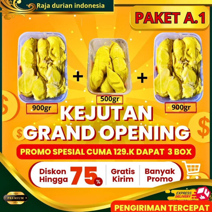 

Lezat- RDI PUSAT DEPOK PAKET DURIAN KUPAS MEDAN A1 PREMIUM