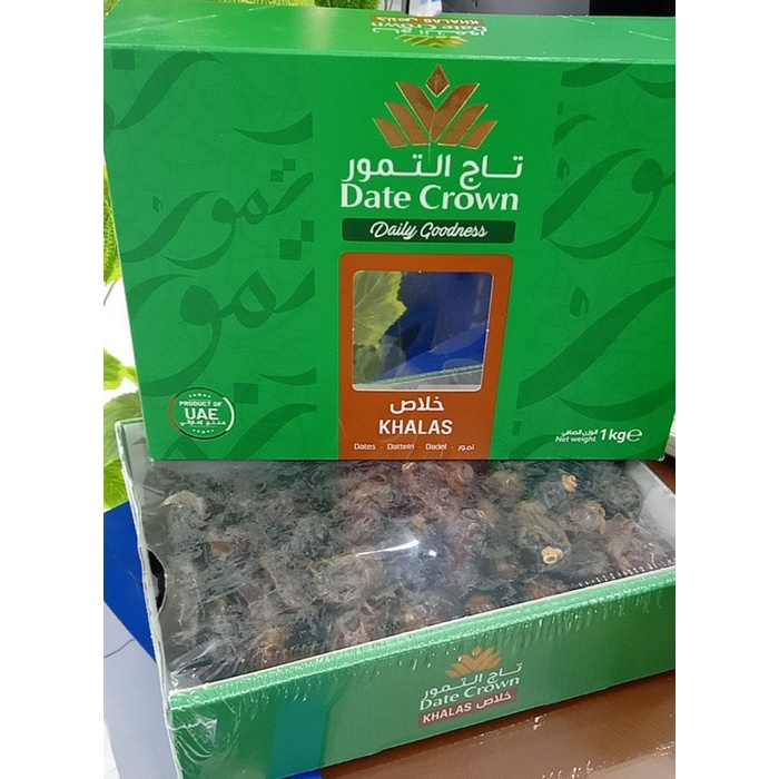 

Lezat- Kurma Date Crown Khalas /Date Crown Kholas 1kg Premium Expired Panjang