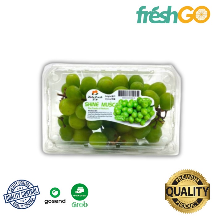 

Lezat- ANGGUR HIJAU SHINE MUSCAT MANIS GARING SEEDLESS ENAK GARING freshGO