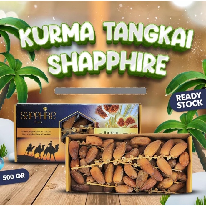 

Lezat- KURMA TANGKAI 500gr Box Mirip Kurma PalmFrutt Bertangkai Branch Nour