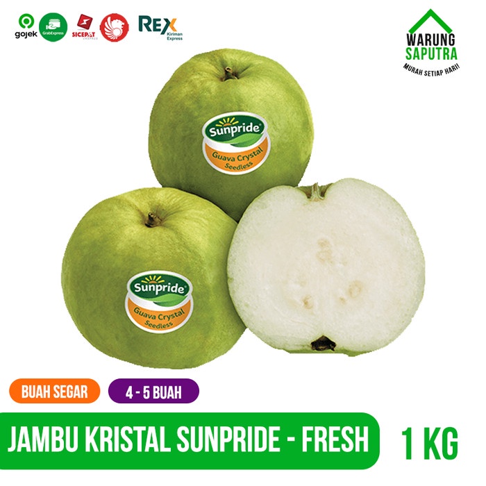 

Lezat- Jambu Kristal / Crstal Guava Sunpride Segar Manis 1 kg