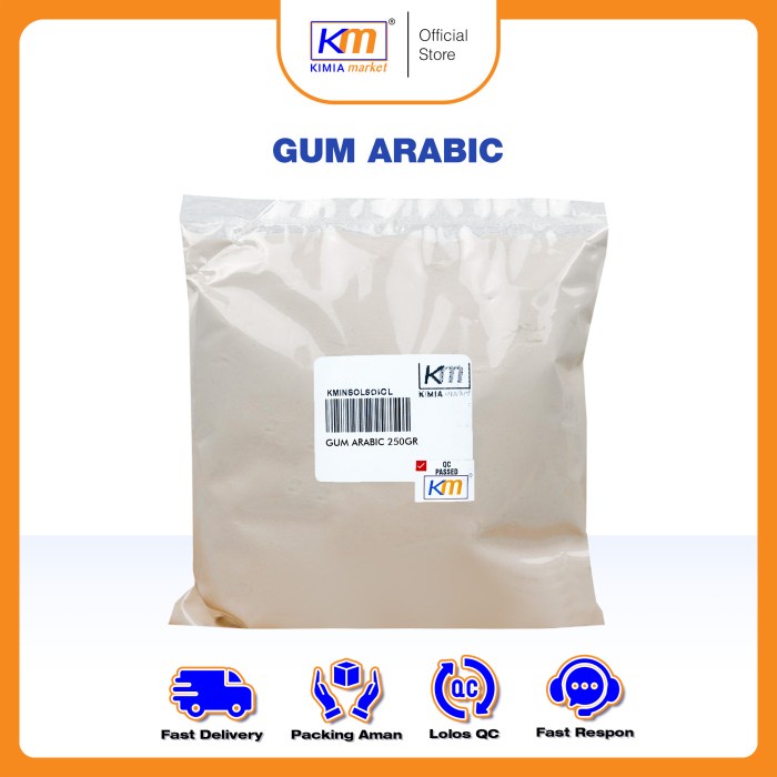 

Lezat- Arabic Gum Powder / Gom Arab / Gum Arab / Acacia Gum repack 250 gram