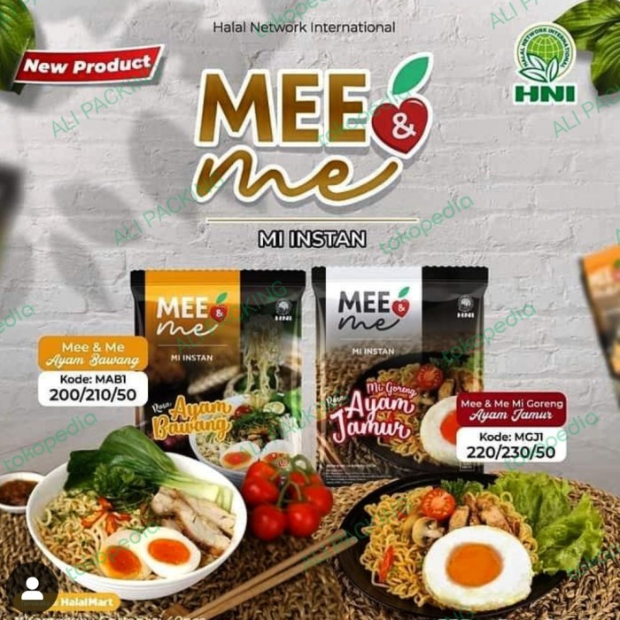 

mie HNI HPAI mee & me HNI mie sehat tanpa pengawet