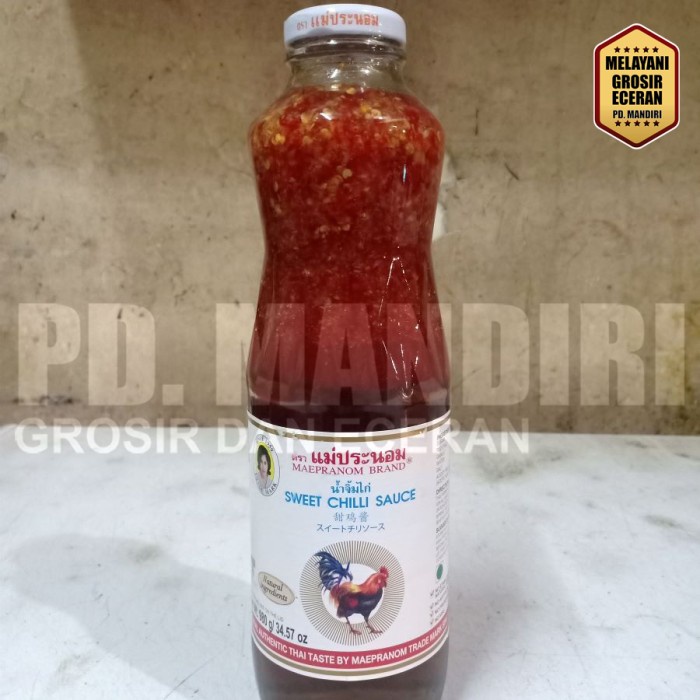 

Lezat- MAEPRANOM DIPPING SWEET CHILLI SAUCE 980 GR / Thai / Saus Cabe Bangkok
