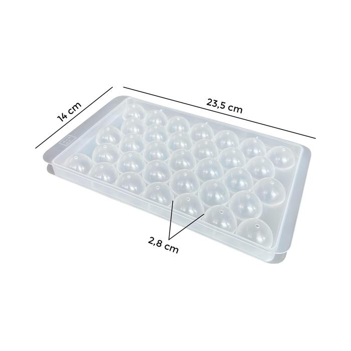 B_SERII LKL X KUBOX - CETAKAN JELLY BALL KUBOX ES BATU BULAT 33 GRID ICE CUBE TRAY ALAT PENCETAK