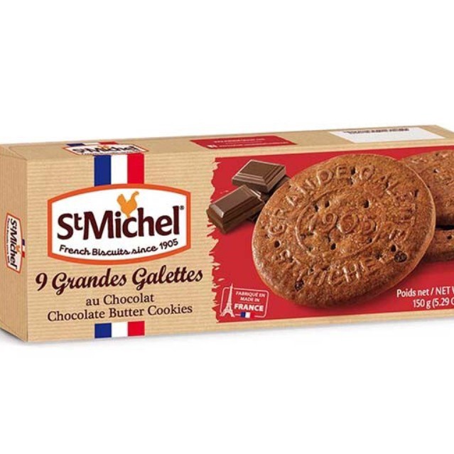 

St. Michel Grandes Galettes Chocolate / Biskuit Coklat Prancis 150Gr