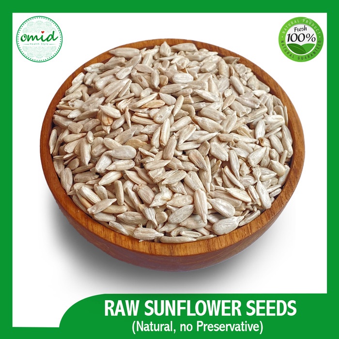 

Raw Sunflower Seeds Biji Bunga Matahari/Kuaci Kupas Mentah 1kg