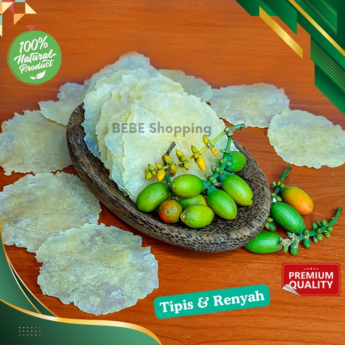 

Emping Melinjo Aceh BEBE Snack Premium Super Tipis 500 Gram