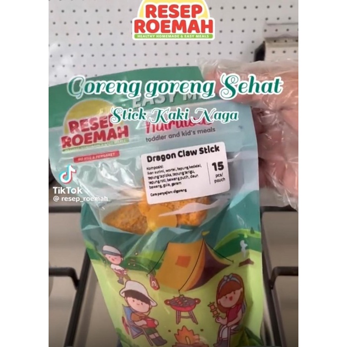

(GoodSeller) Resep Roemah Dragon Claw Stick / Stik Kaki Naga / Kids Food / No MSG