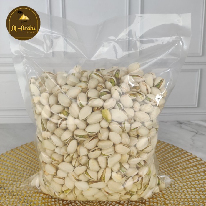 

kacang pistachio 1kg fustuk rosted salty pistachio gurih