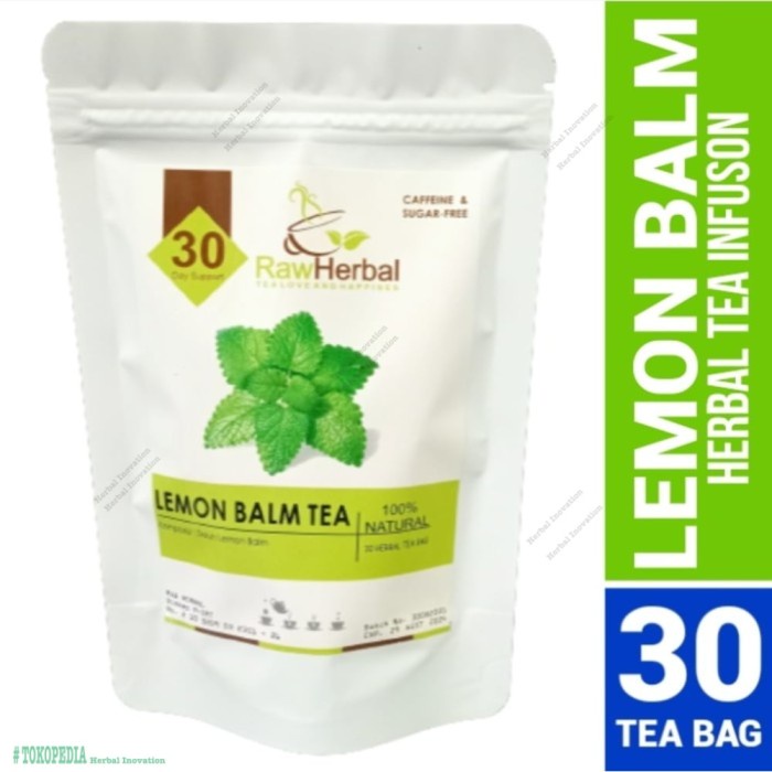 

LEMON BALM TEA : LEMON BALM LEAF BALM MINT TEA 30 Tea Bag #
