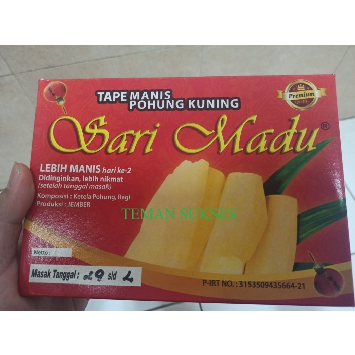 

(GoodSeller) Tape Sari Madu Asli / Tape Khas Jember / Tape Singkong Enak 600 Gram