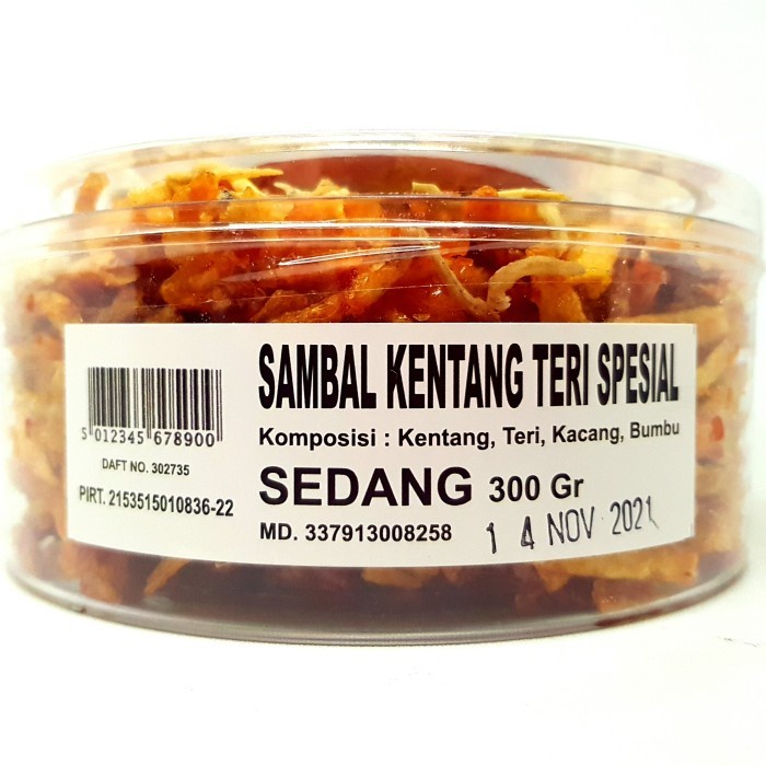 

(GoodSeller) VIRGO SAMBEL GORENG KENTANG & TERI MEDAN 285gr