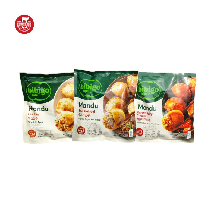 

CJ Foods Bibigo Mandu 180gr, Pangsit Korea - Brothermeatshop